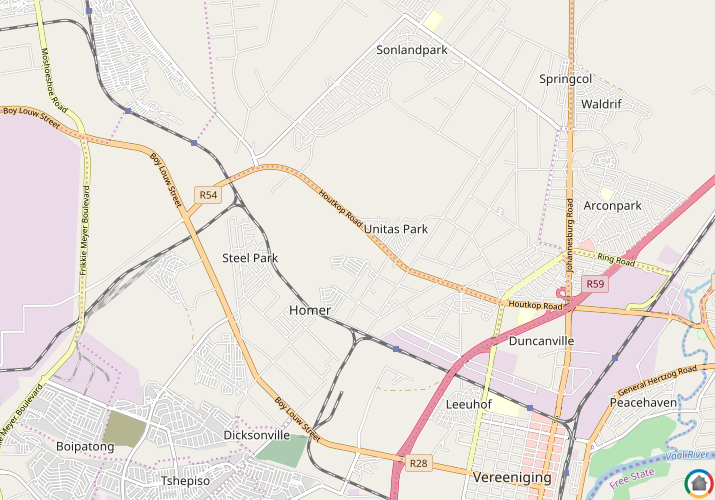Map location of Unitas Park